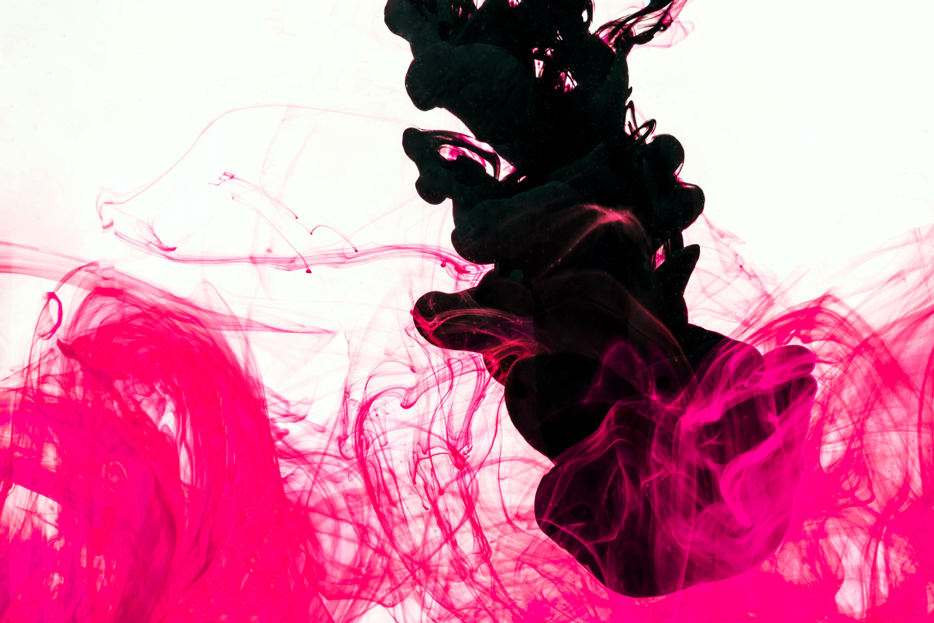 pink-and-black-ink-drop