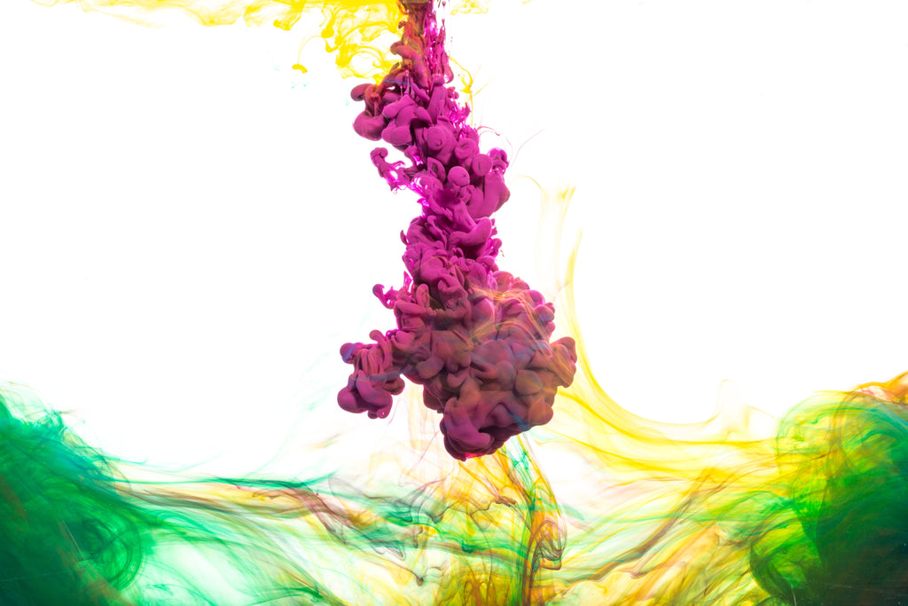 yellow-and-purple-ink-with-green